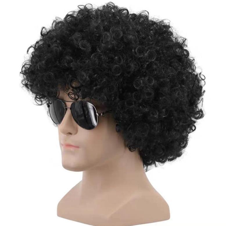 Wig Badut|Wig Hitam|Rambut Palsu Hitam