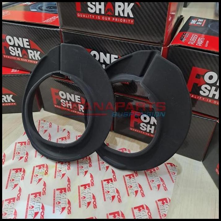 HOT DEAL KARET TATAKAN PER / KARET BANTALAN PER DEPAN BAWAH MERK F-ONE SHARK FOS NISSAN X-TRAIL XTRA