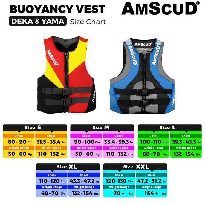 AmScuD Buoyancy Jacket DEKA / Pelampung Snorkling / Life Jacket / Vest Snorkling / Pelampung Jetsky 