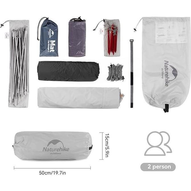 HARGA DISC - Tenda Naturehike Mongar 2019 NH19M002-J NH17T007-M 2P 210T Polyester