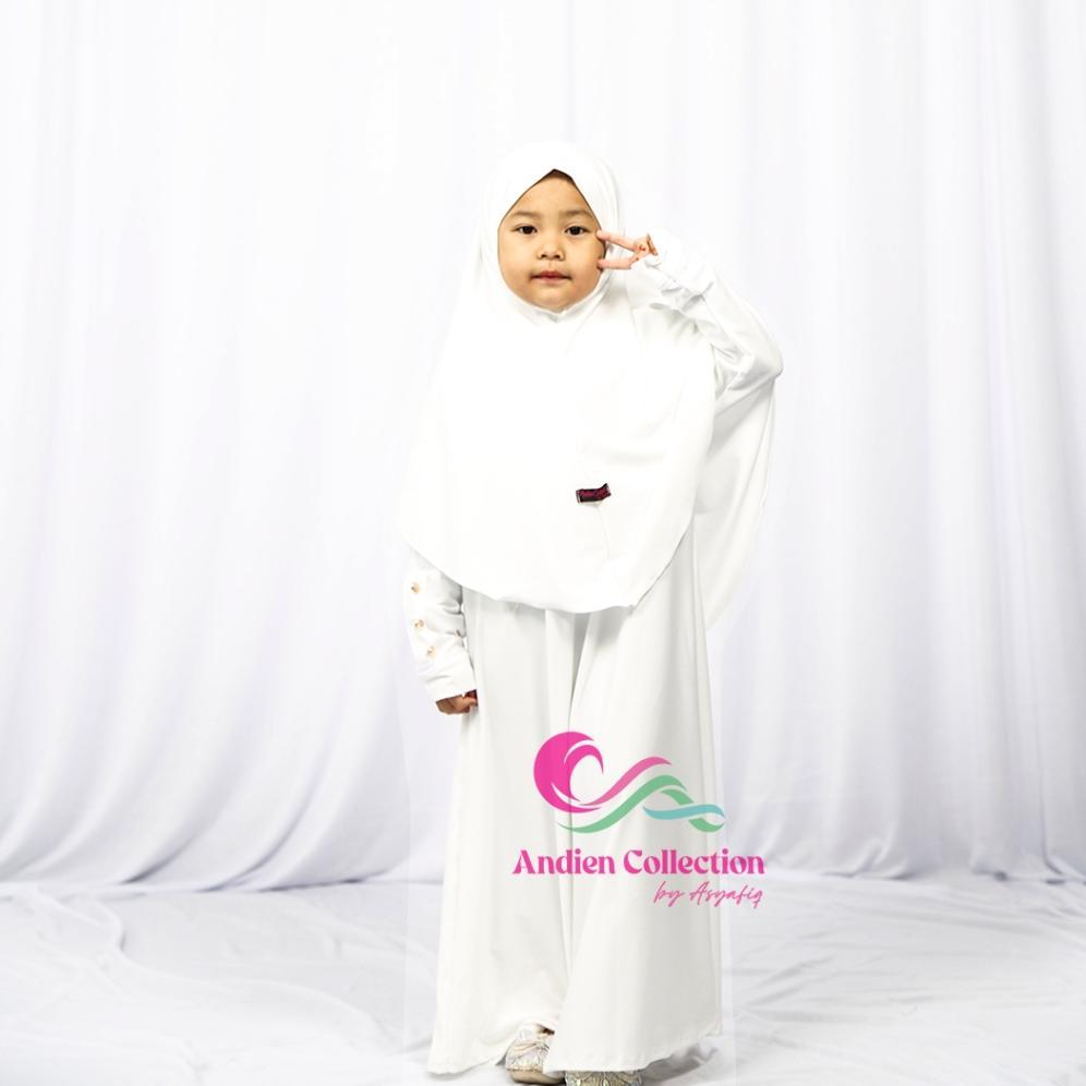 Garansi Set Gamis Anak Marwah Dengan Jilbab Ukuran M-L-Xl - Baju Gamis Muslim Anak