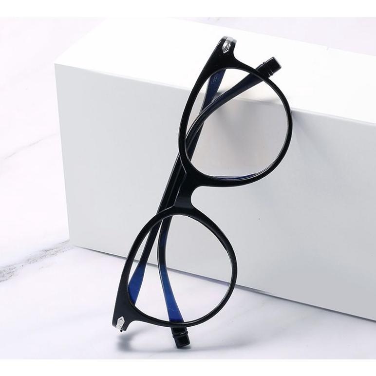 PREMIUM (Bisa COD) Kacamata Anti Radiasi 100% Frame Oval Ready Makassar
