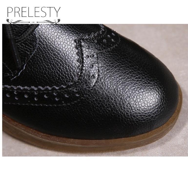 exclusive 100% kulit asli flat shoes cewek oxford sepatu kerja wanita karet flatshoes wanita cantik 