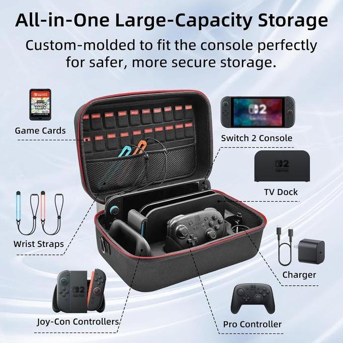 Travel Bag Nintendo Switch 2 Travel Bag All in One Switch 2 Tas Travel Nintendo Switch2 Travel Bag S