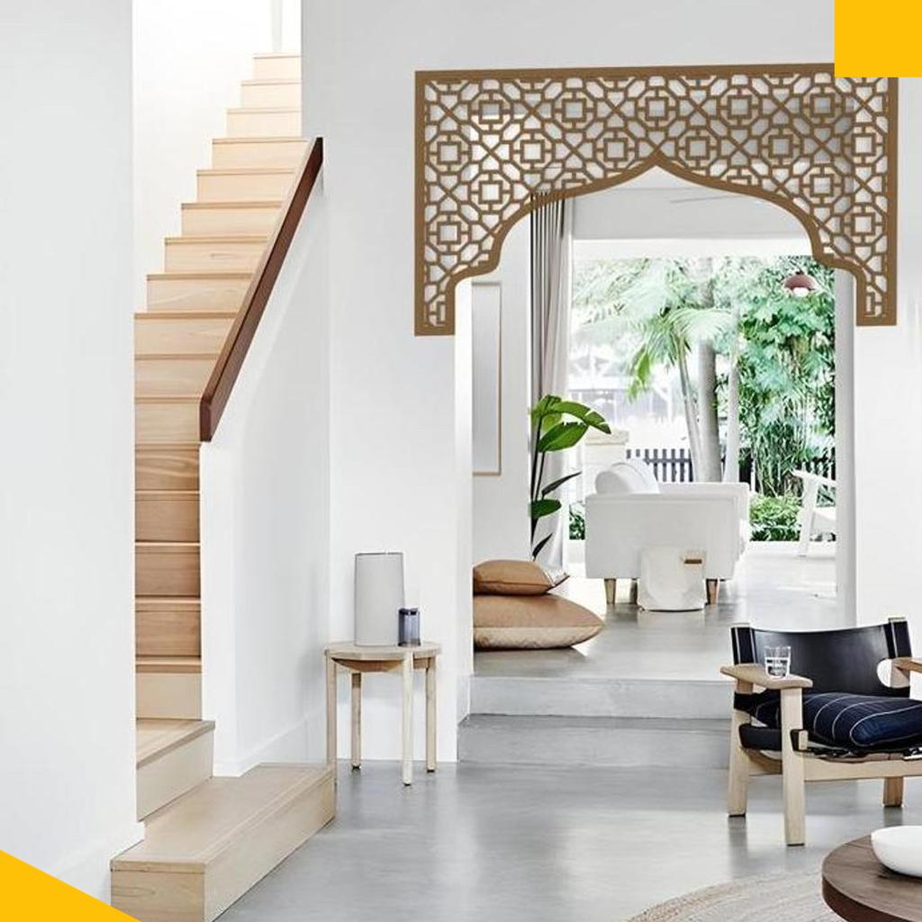 Hiasan Ornamen Pintu Mushola Rumah | Krawangan Pintu Mushola V2