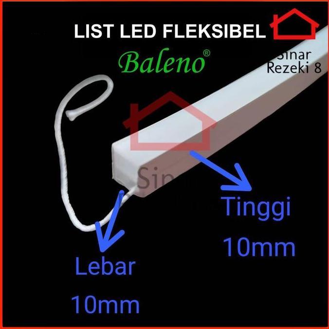 Ready List Lampu LED Fleksibel Baleno / Flexible Rumah Cover Strip Casing Lis Housing Tube Spiral
