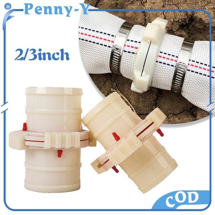 Sambungan Selang Spiral 2/3 Inch Sambungan Selang Drip Plastik Sambungan Selang Irigasi