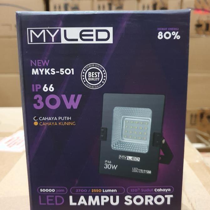 Ready LAMPU SOROT LED MURAH 30W MY LED PUTIH
