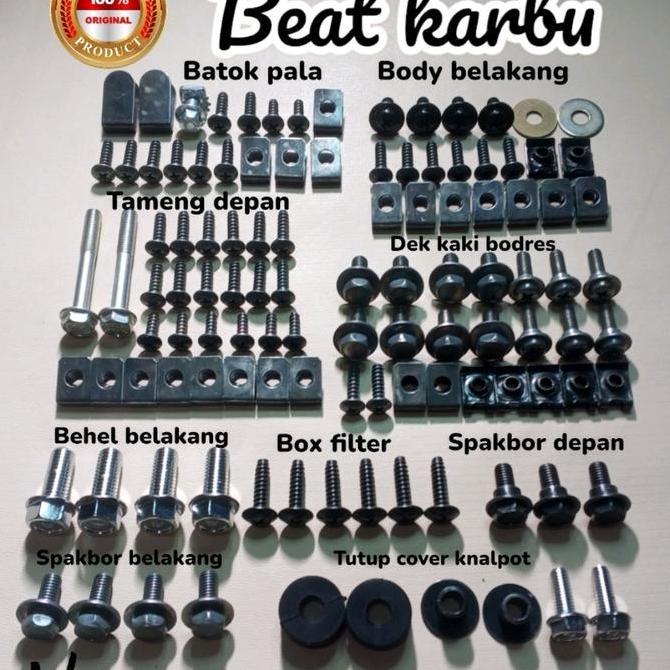 Baut body honda beat karbu beat old fullset body