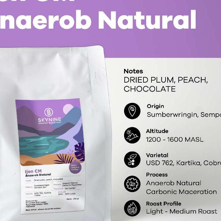 Kopi Arabika Ijen Cm Anaerob Natural Roasted Beans