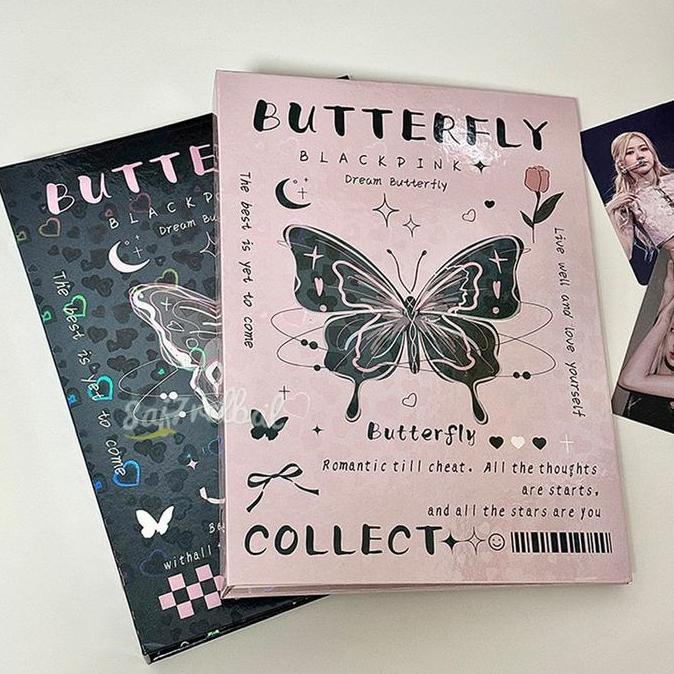 Ziplock Binder A5 Ziplock Binder A6 Cardbag Binder Cover Binder A5 6 Rings Butterfly Album Kpop Hard