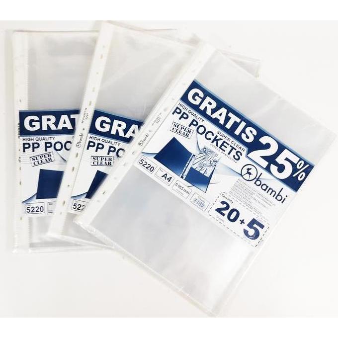 PP Pocket A4/Plastik buat Binder A4