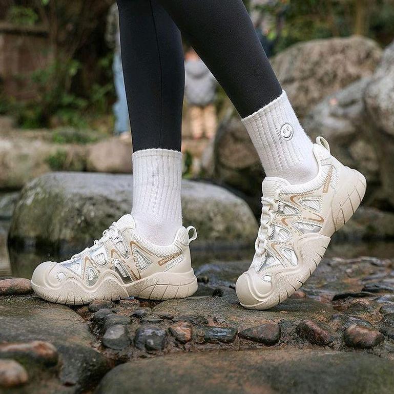hemat marelow camel purple - sepatu sneakers hiking sport korean style wanita outdoor premium best s