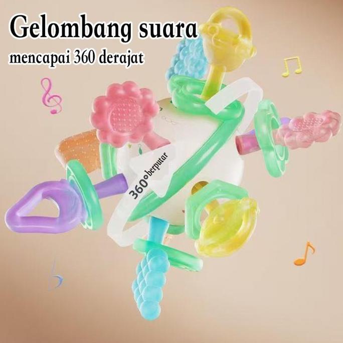 TERLARIS PAKET MAINAN BAYI 0-12 BULAN 8IN1 SILIKON FOOD GRADE VIRAL AMAN DIT DOYANG BEBAS BPA DAPAT 