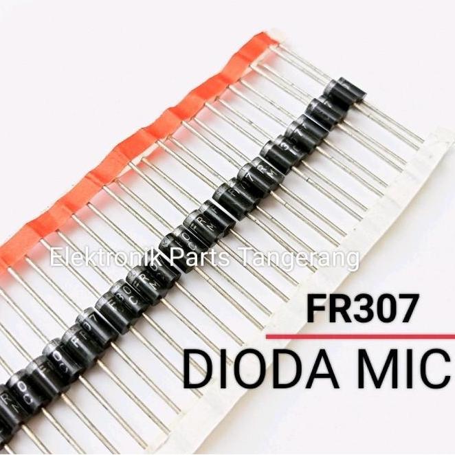 (10 Buah) Dioda Fr307 1000V 3A Mic Renteng Dioda Fast Recovery Fr307 Dioda Fr 307 3 Ampere 1000 Volt