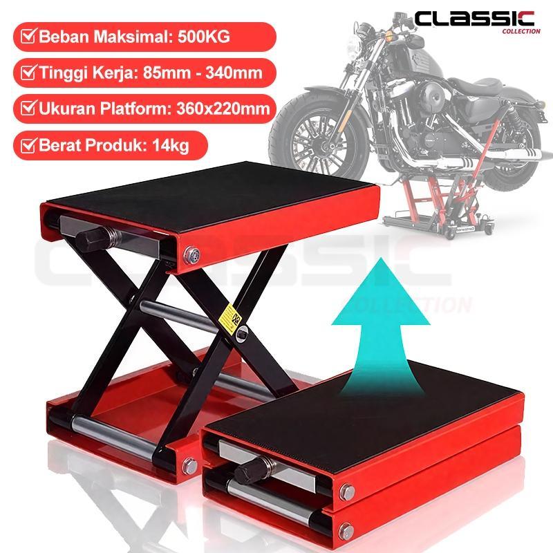 Dongkrak Jack Stand Motor Trail 500 Kg/Jack Hoist Stand Repair Motorcycle/Jackstand Paddock Motocros