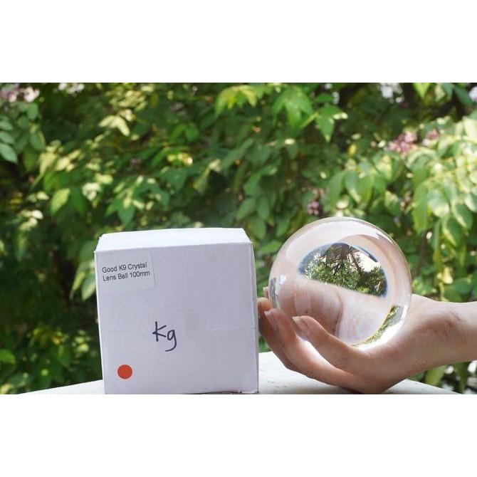 Presa- Lens Ball K9 Glass Crystal 100Mm 10Cm - Bola Kristal 100 Mm 10 Cm