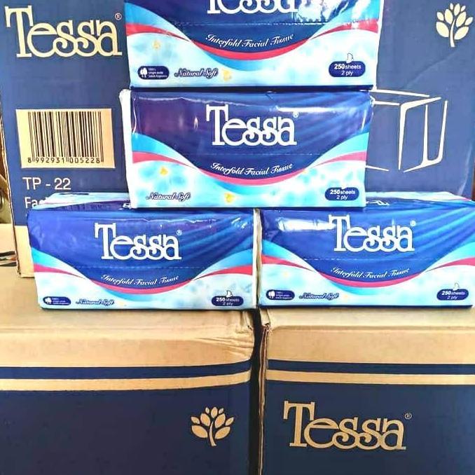 Tissue Tessa 250sheet 1 dus (40 bks), tisu facial