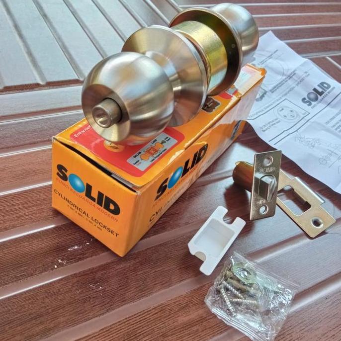 Kunci Kamar Mandi Bulat Solid C601 X 300// Handle Pintu Kamar Lockset