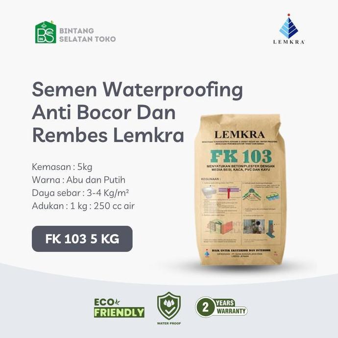 Semen Waterproofing Keramik & Granit Lemkra Fk 103 / 5 Kg