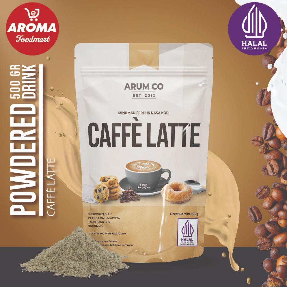 Ready Stock Arum Co Bubuk Coffee Latte 500gr / Minuman Serbuk Coffee Latte Powder