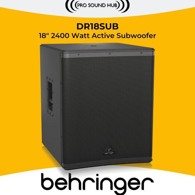 Behringer Dr18Sub Dr 18 Sub Active Subwoofer Aktif 18" 2400 Watt Terbaru 
