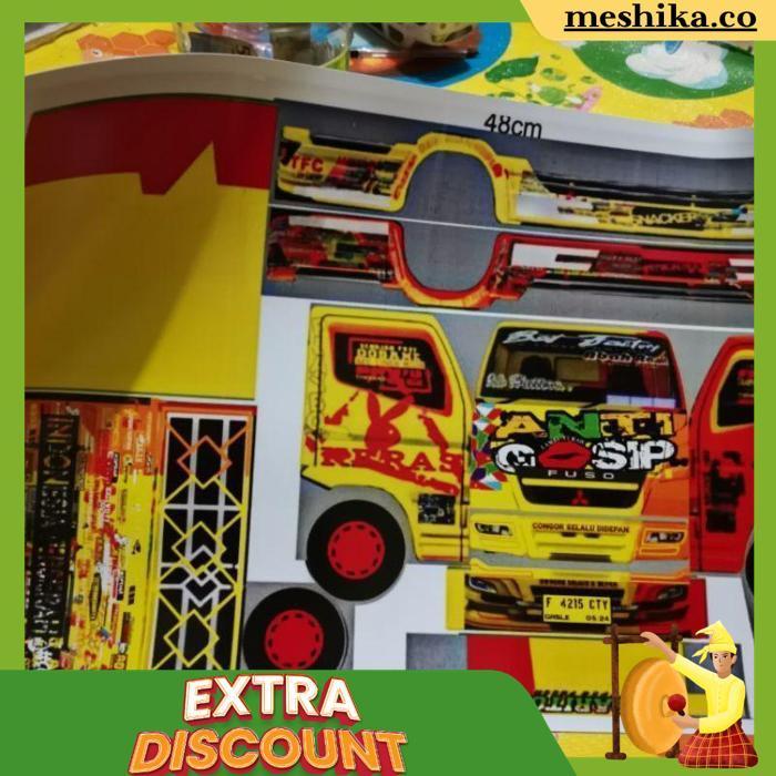 Stiker Truk Oleng Pola Miniatur Mobilan Anti Gosip Trending Topic Ukuran Besar