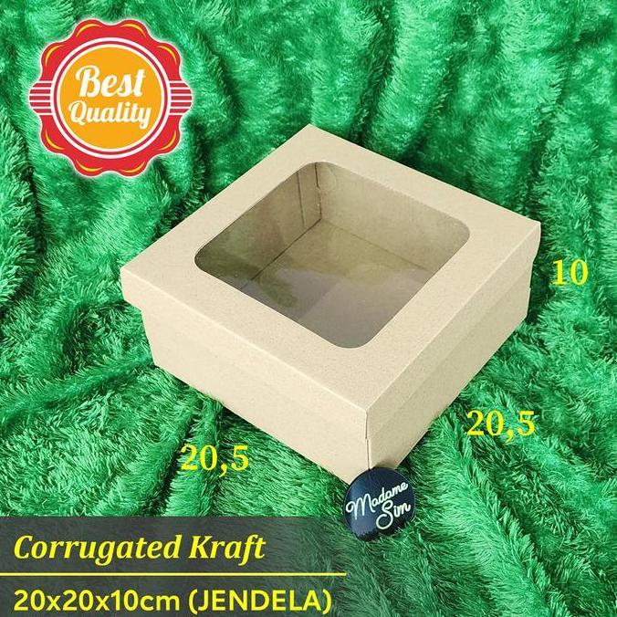 Promo KOTAK NASI - GIFT BOX HAMPERS - DUS MAKANAN 20x20x10 (JENDELA) Diskon