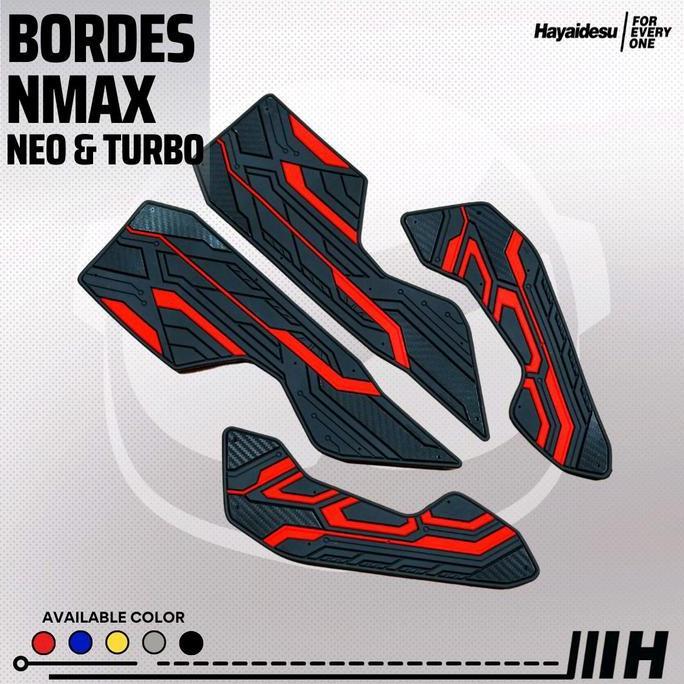 TERLARIS HAYAIDESU FLOOR STEEP BOARDREST KAET ALAS PIJAKA MOTOR NMAX TURBO / NMAX NEO / NMAX TECH MA