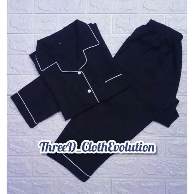 bestpromo piyama polos baju tidur pria/ wanita remaja/dewasa katun pp harga grosir