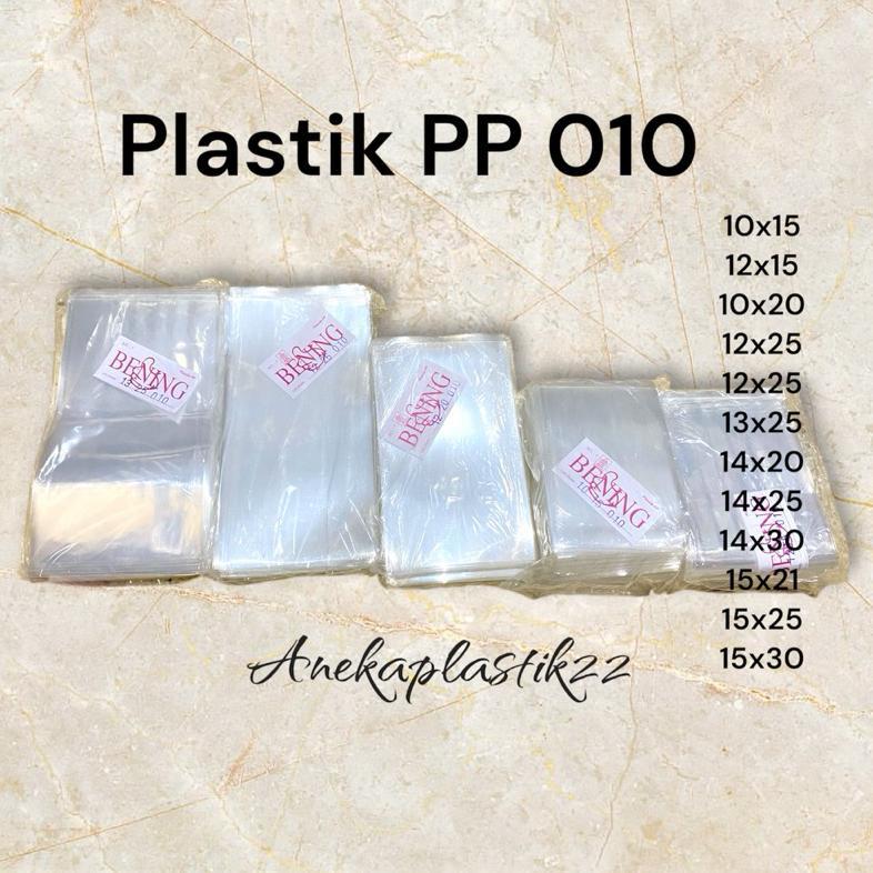 TERBARU 2026 Plastik Kemasan PP Tebal 010 Bening Berbagai Ukuran