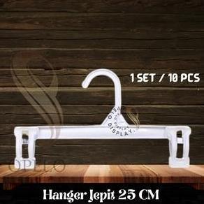 TERLARIS!! ( 10 PCS ) HANGER JEPIT CELANA  ANAK 25 CM / JEPIT KERUDUNG 25 CM
