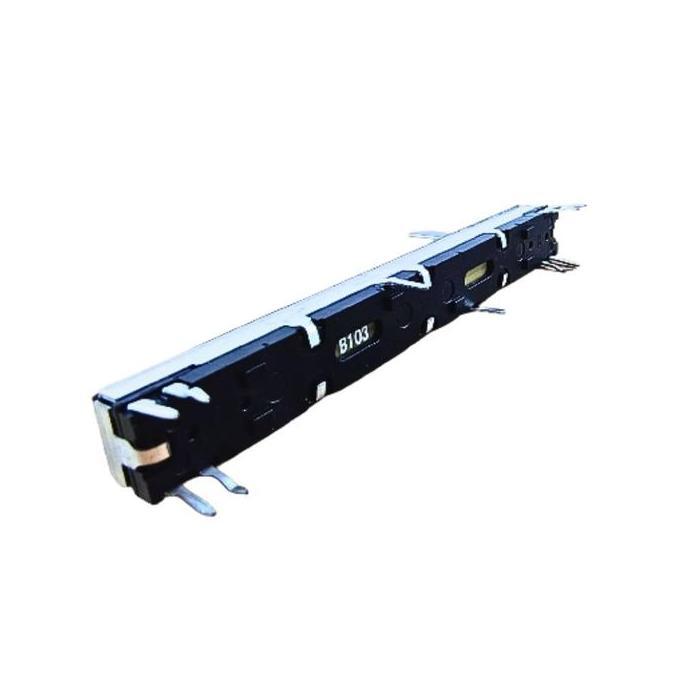 Potensio Geser 7.5cm Kaki 4-4 pin B10k Stereo Slide 7.5 cm Mixer 103