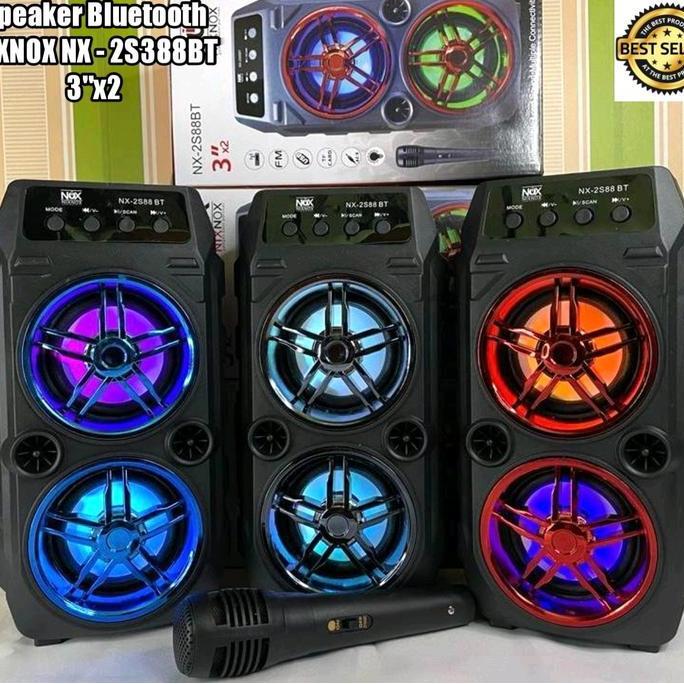 Speaker Bluetooth Karaoke Plus Mic Speaker Komputer Speaker portable USB Speakers Jam Bass