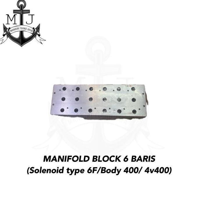 Manifold Block 6 Baris Solenoid Valve Type 6F/ Body 400 / 4V410 Termurah