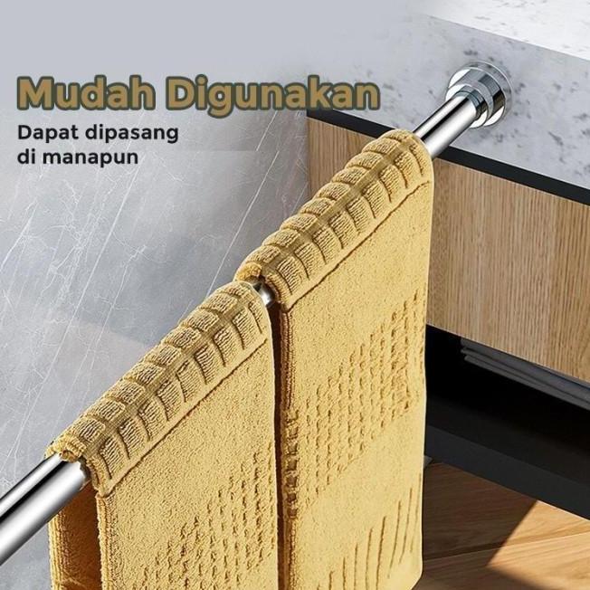 Tiang Jemuran Bahan Stainless Steel Tiang Fleksible