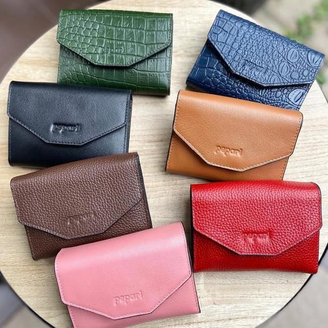 Dompet Wanita Pepari Leather Dompet Kulit Sapi Dompet Kartu Pa - 928
