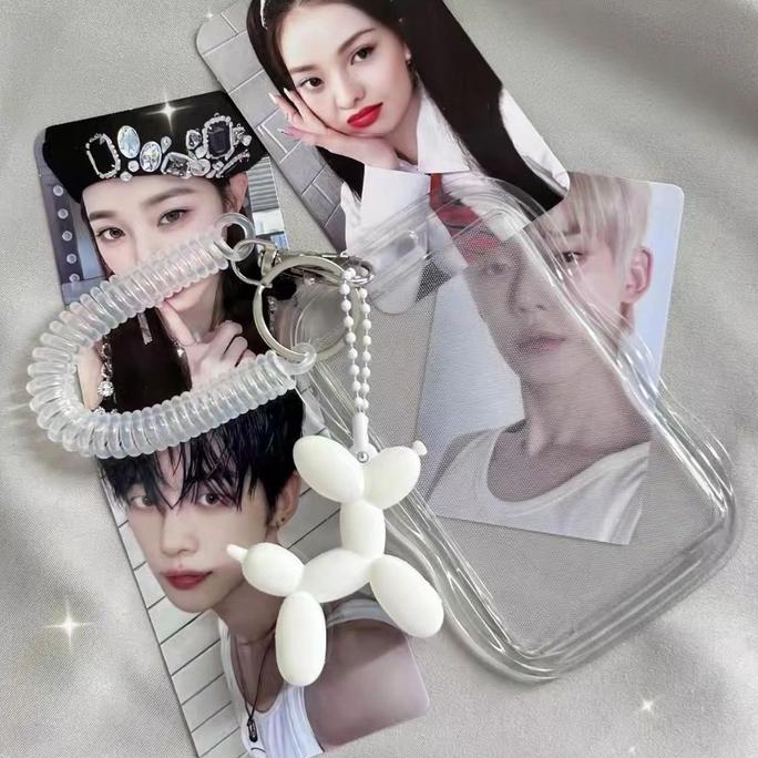 Cahol Photocard Holder Transparant Cute Case POCA Gantungan Lucu ID Card PVC K1316