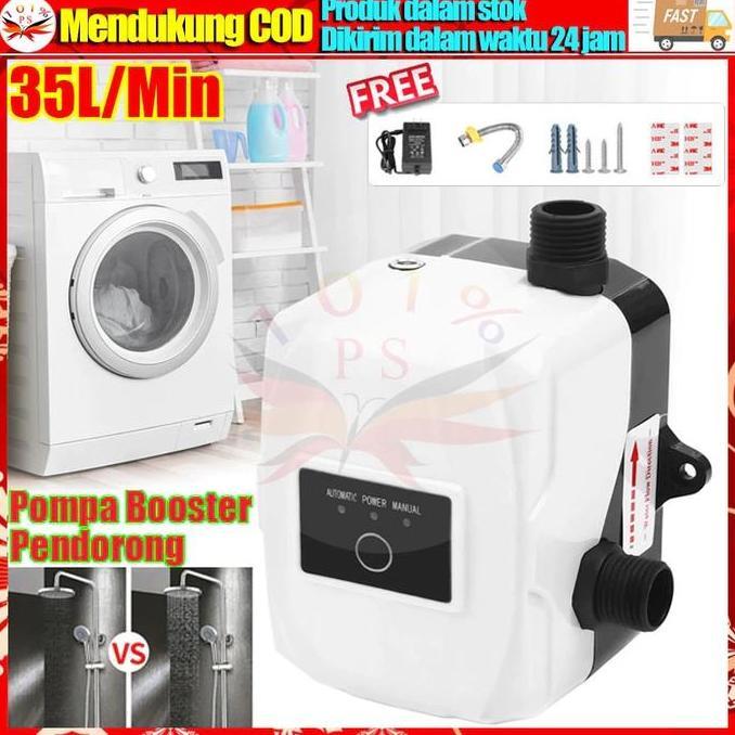 Faminuyi - Pompa Booster Pendorong Air Booster Pump Otomatis 150Watt 36L/min Mesin Pendorong Air Sho
