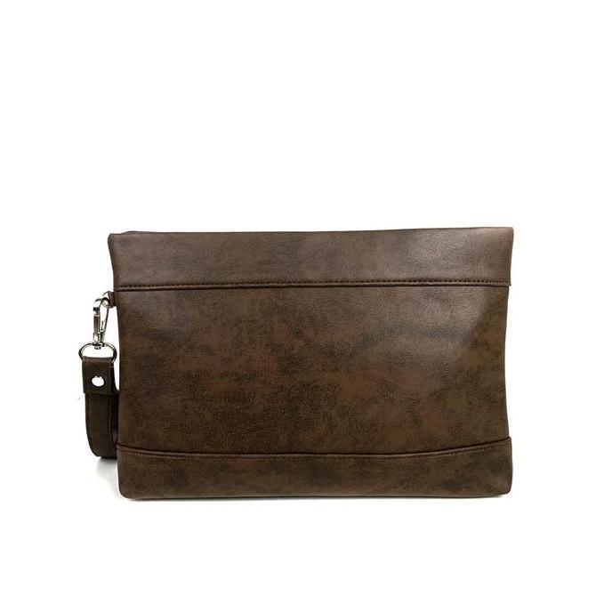 Tas Wanita Ceviro Brodo Exclusive Clutch Coffee