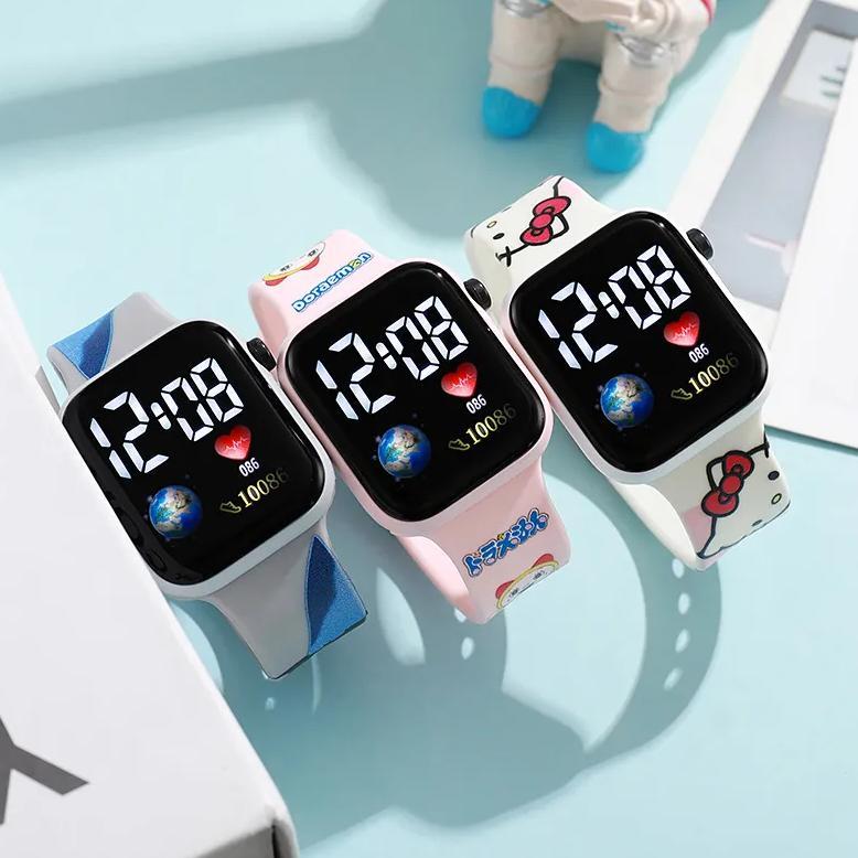 VALUE PACK JAM TANGAN ANAK LED KOTAK KARAKTER LUCU ANTI AIR