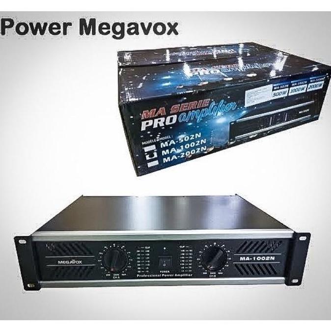 TERLARIS POWER AMPLIFIER MEGAVOX MA 1002 BARU AMPLI MEGAVOX MA 1002N MA1002 ORI