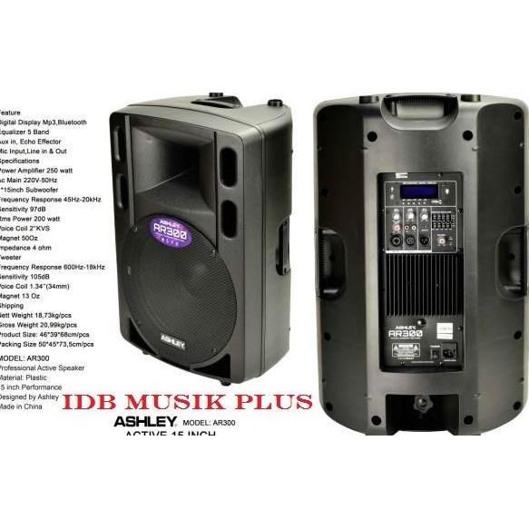 TERLARIS SPEAKER AKTIF 15 INCH ASHLEY AR300 AR 300 ORINAL ASHLEY