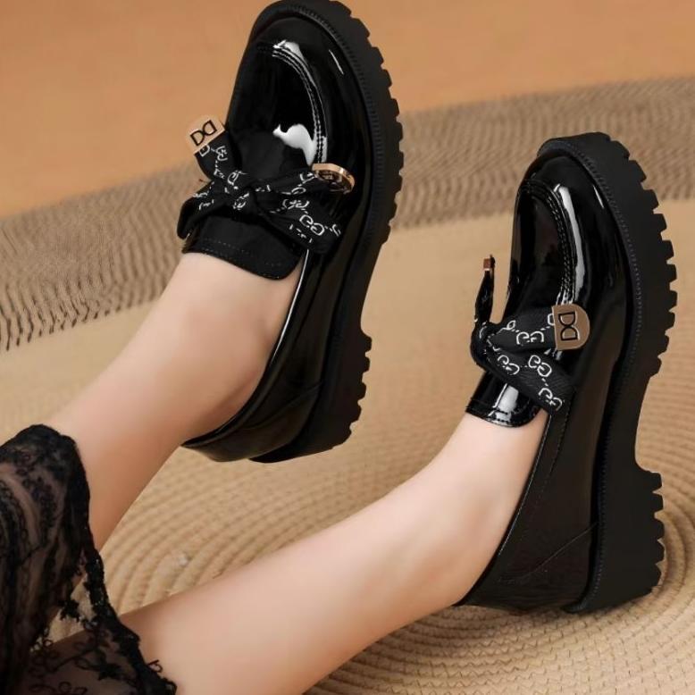 official agi0972 sepatu docmart wanita import kekinian gaya korea model oxford terbaru termurah cod
