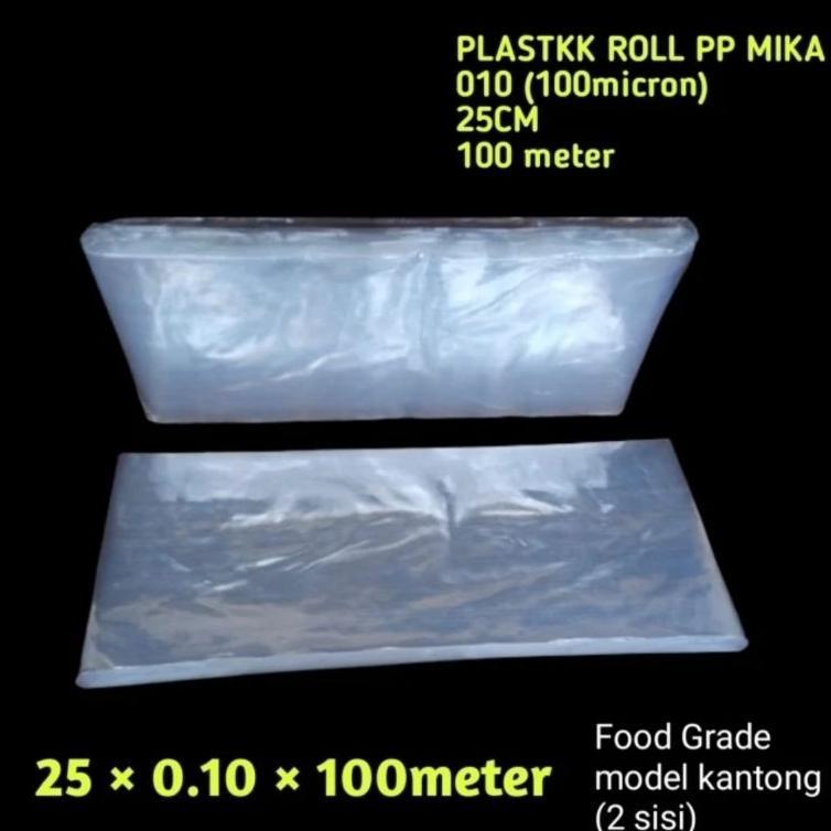 Plastik Roll Pp Mika 010 25Cm Plastik Tebal Snack