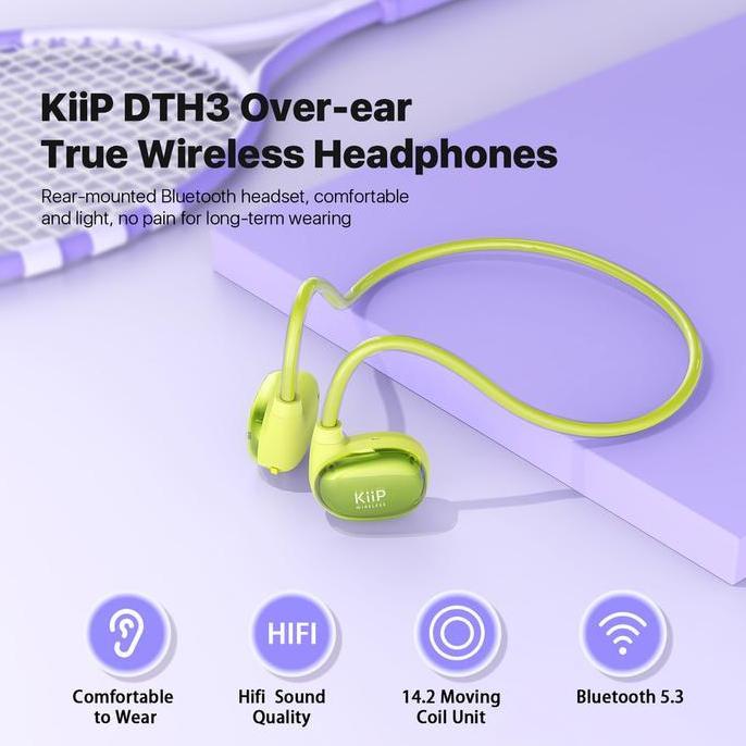TERLARIS HEADSET BLUETOOTH OLAHRAGA KIIP DTH3 HEADSET SPORT BLUETOOTH HEADSET WIRELESS V5.3