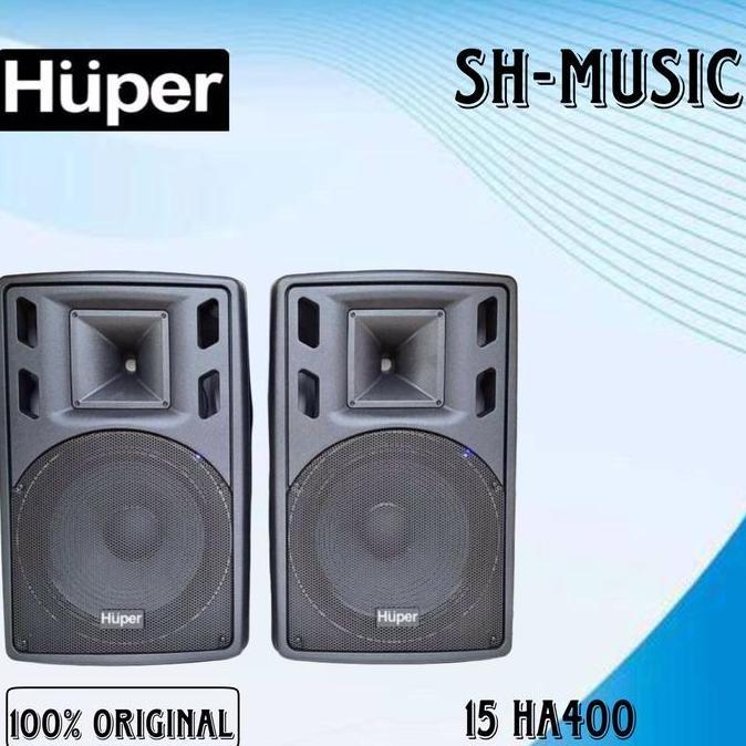 TERLARIS HUPER 15HA400 15-HA400 SPEAKER AKTIF 15"INCH HUPER 15 HA400 ORINAL