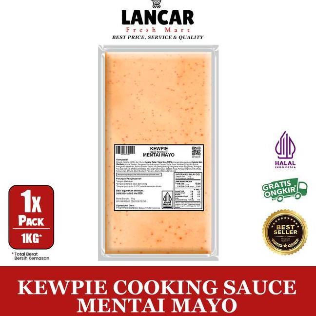 Kewpie Cooking Sauce Mentai Mayo 1Kg Kewpie Saus Mentai 1Kg