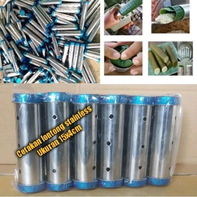 Cetakan Lontong Stainless  Steel Isi 1 Lusin Cetakan Buras  Bulat