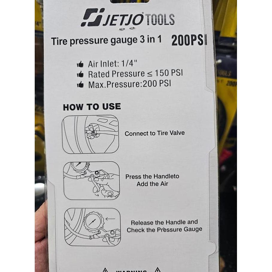 Tire Inflator Air Pressure Gun Unkuran Angin